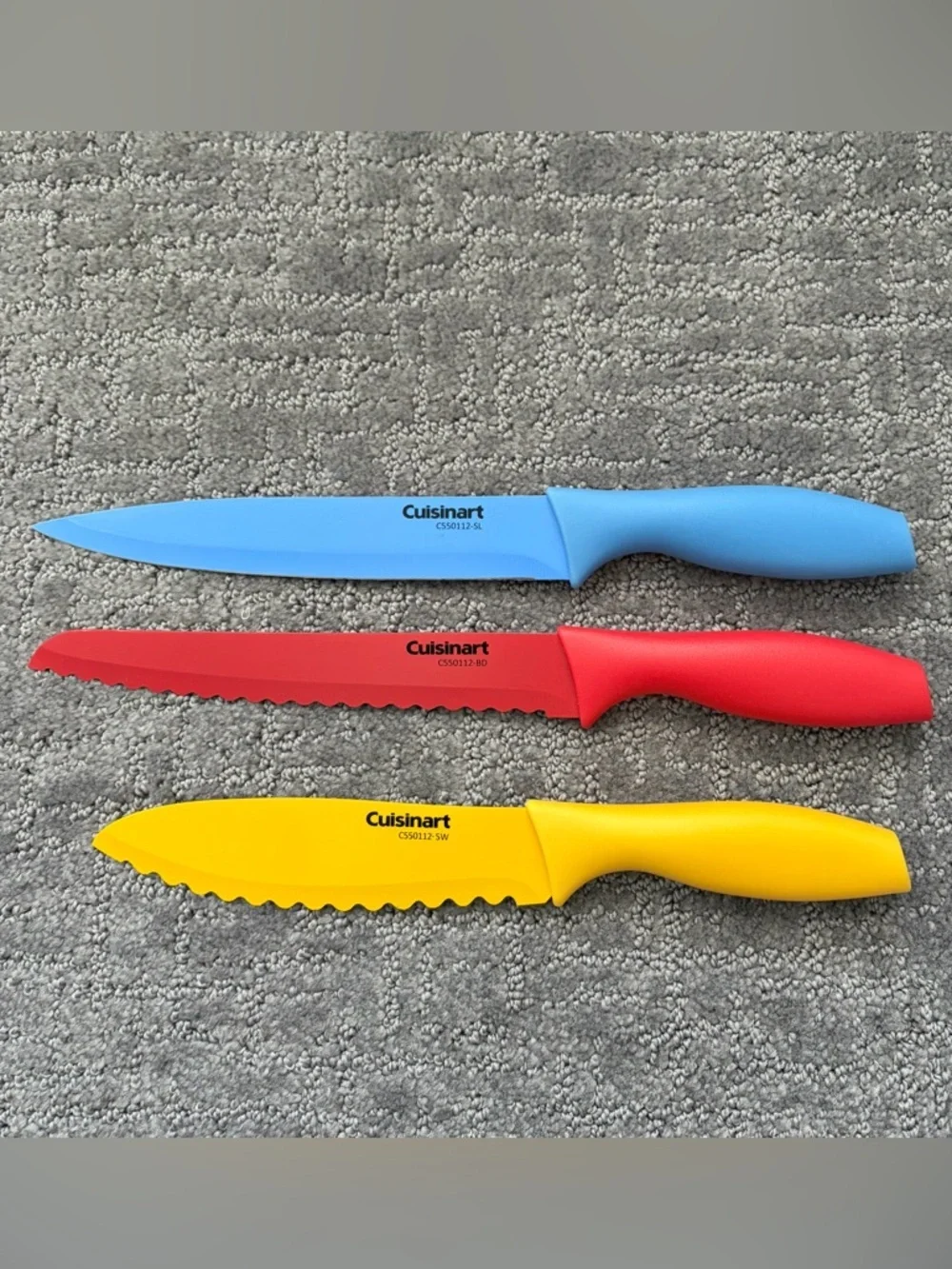 CUISINART Knife Set Advantage Color Collection Stainless Steel Ceramic Coated